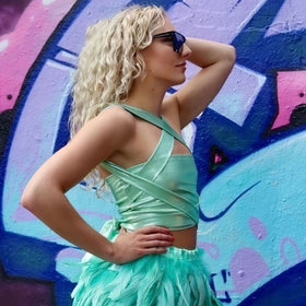 Mintgroene festival outfit voor dames van TOUTESTBELLE