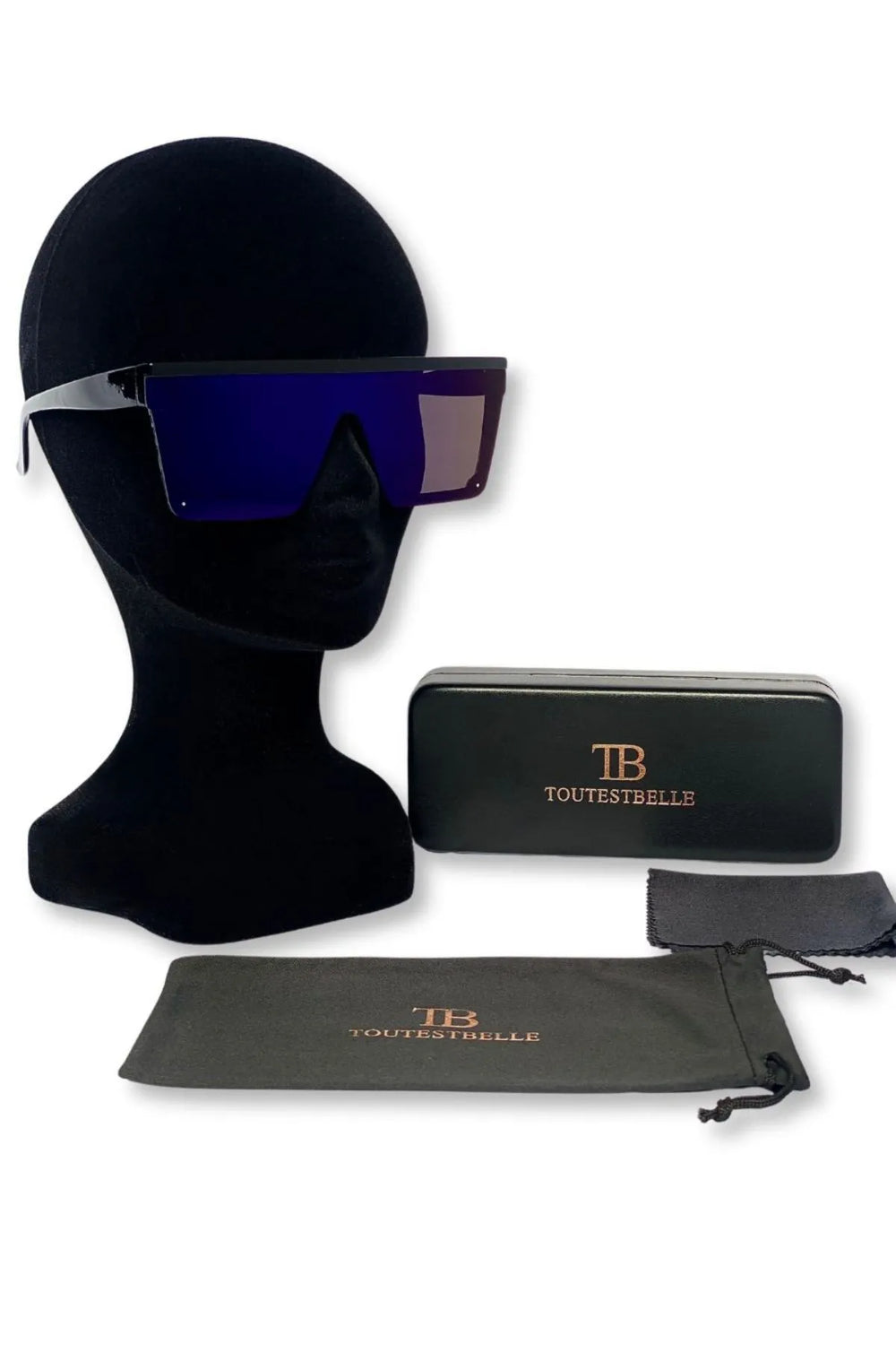 Statement festival bril met oversized design en spiegelglazen – geleverd met luxe case en doekje | TOUTESTBELLE